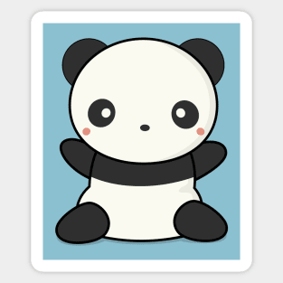 Lovely Cute Kawaii Panda Wants To Hug Sticker